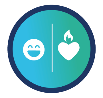 Icon representing fun and passion