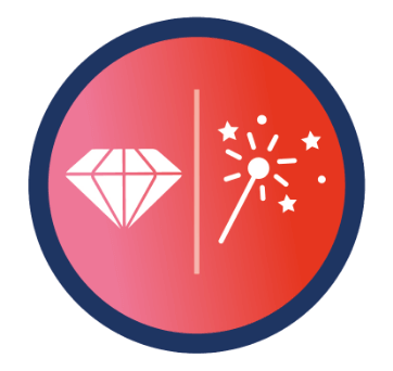 Icon representing quality and service